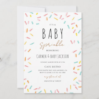 Geschlechtsneutrale Konfetti-Baby-Sprinkle Einladung