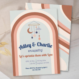 Geschlechtsneutrale Retro Groovy Rainbow Baby Show