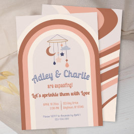 Geschlechtsneutrale Retro Groovy Rainbow Baby Show