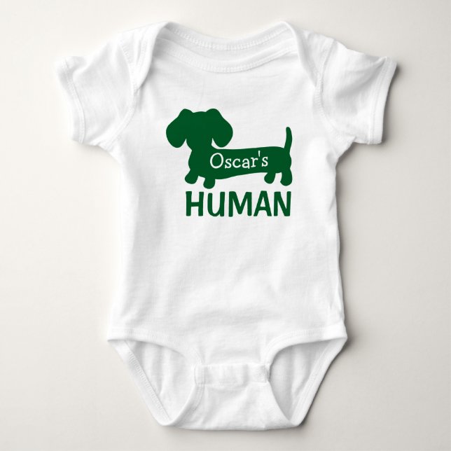 Geschlechtsneutrales menschliches Personalisierte  Baby Strampler (Vorderseite)