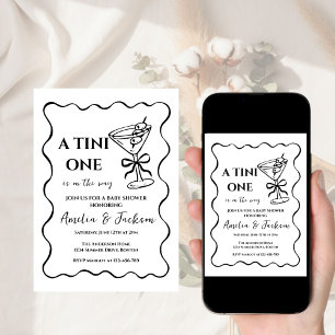 Geschlechtsneutrales Winzling unterwegs, Babyparty Einladung