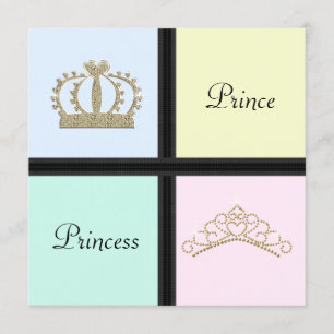 Geschlechtsoffenbarungsfeier Prinz Prinzessin Einladung