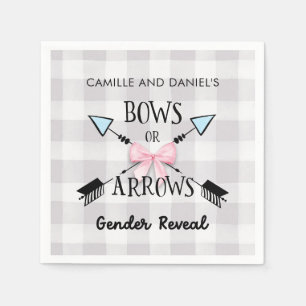 Geschlechtsoffensichtliche Bögen oder Pfeile Baby- Serviette