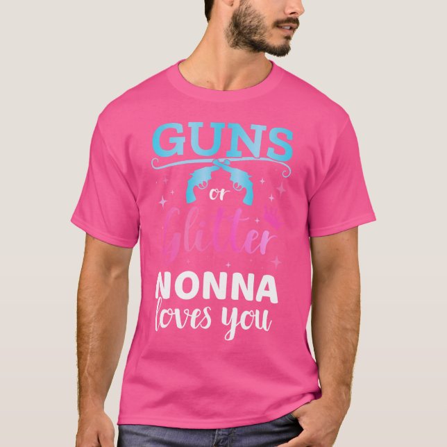 Geschlechtsoffensichtliche Gewehre oder Glitzer No T-Shirt (Vorderseite)