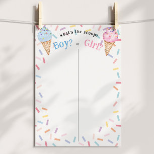 Geschlechtsspezifische Eiscreme Poster