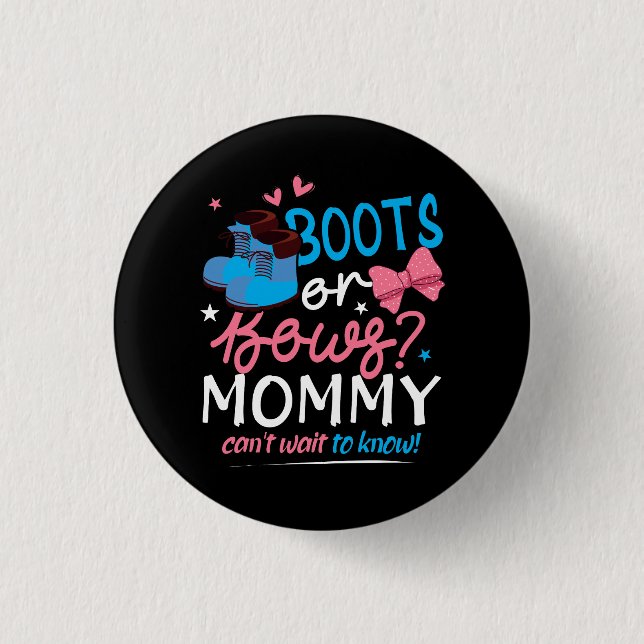 Geschlechtsspezifische Stiefel Bows Mommy kann nic Button (Vorderseite)