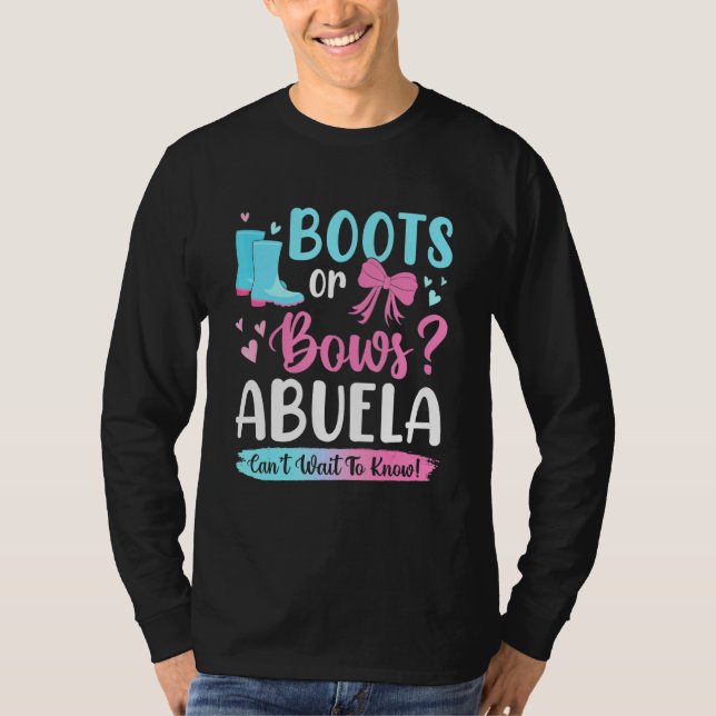 Geschlechtsspezifische Stiefel oder Bogen Abuela M T-Shirt (Vorderseite)