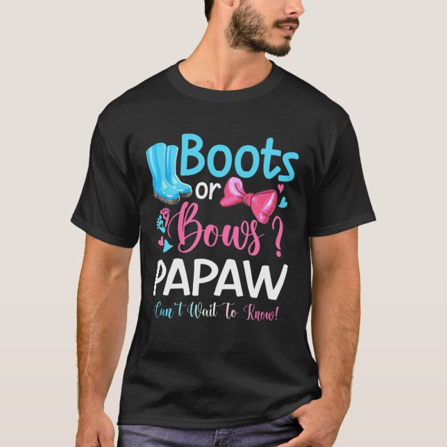 Geschlechtsspezifische Stiefel oder Bogen Papapass T-Shirt (Vorderseite)