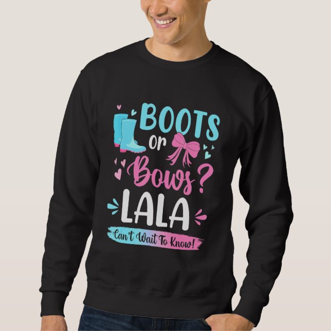 Geschlechtsspezifische Stiefel oder Bows Lala Matc Sweatshirt (Vorderseite)