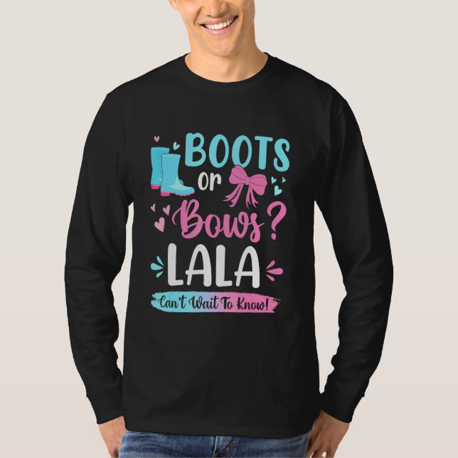 Geschlechtsspezifische Stiefel oder Bows Lala Matc T-Shirt (Vorderseite)