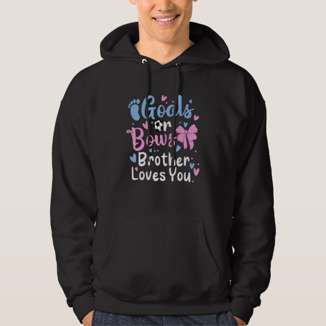 Geschlechtsspezifische Ziele oder Bögen Brüderlich Hoodie (Vorderseite)