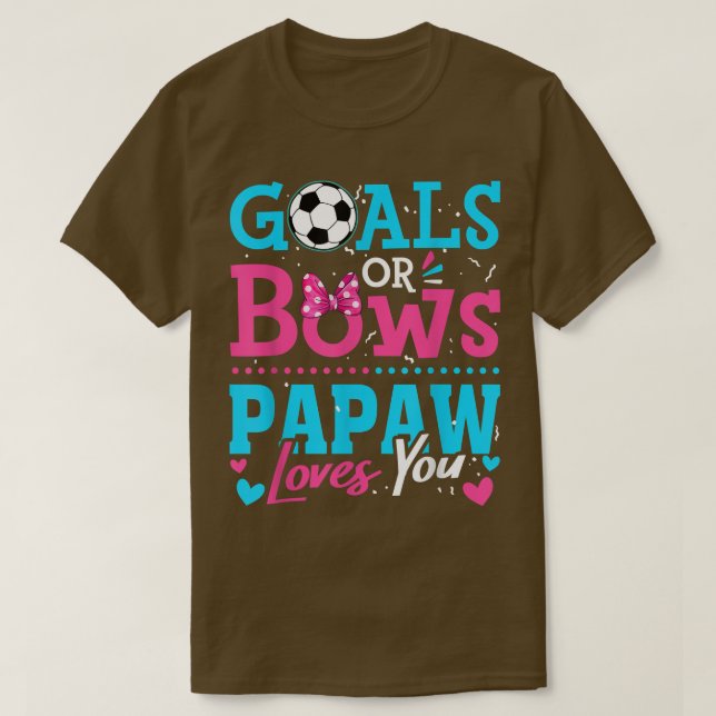 Geschlechtsspezifische Ziele oder Bögen Papaw-Lieb T-Shirt (Design vorne)