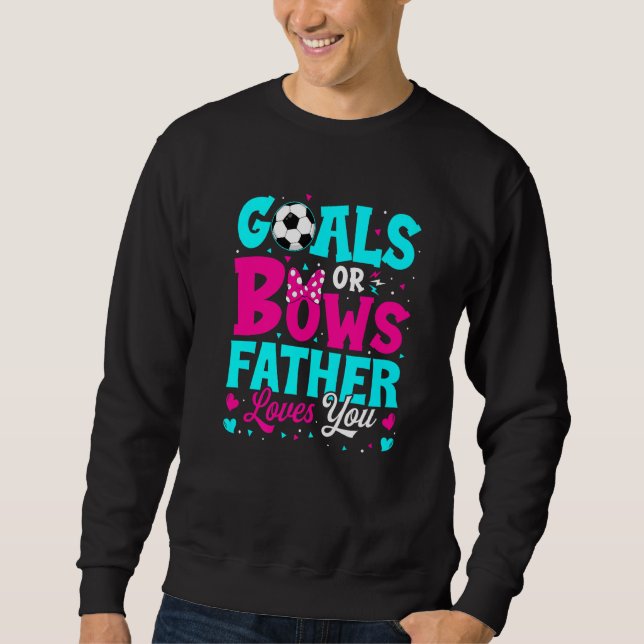 Geschlechtsspezifische Ziele oder Bögen Vater Lieb Sweatshirt (Vorderseite)