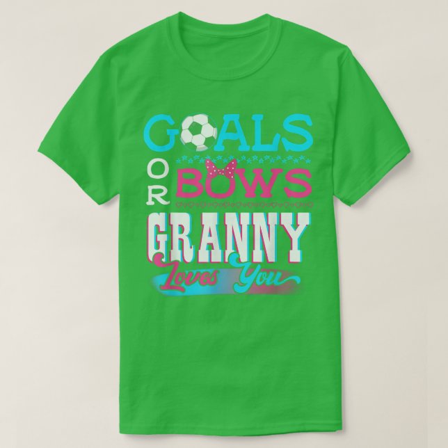 Geschlechtsspezifische Ziele oder Bows Granny Lieb T-Shirt (Design vorne)