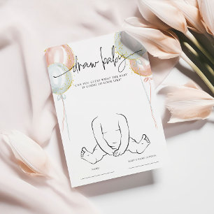 Geschlechtsverkehr: Die Baby Shower Game Card Geze Hinweiskarte