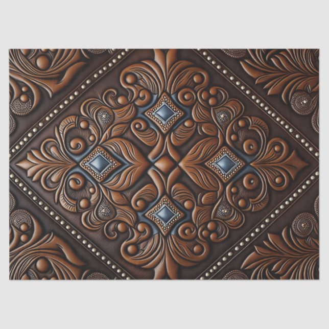 geschliffenes Leder Seidenpapier (Vorderseite)