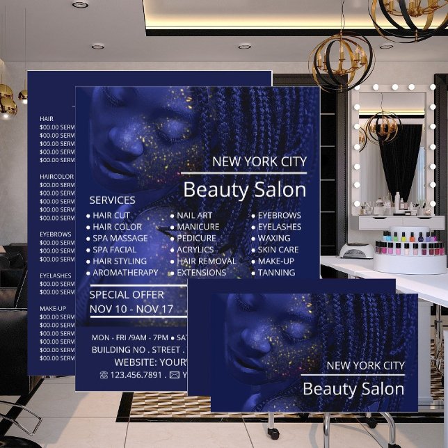 Geschliffenes Modell, Beautician, Schönheitssalon Visitenkarte (Von Creator hochgeladen)