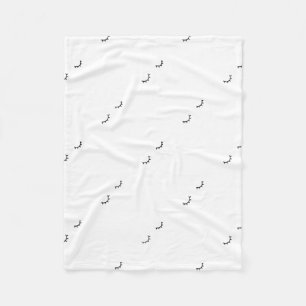 Geschlossene Augen, gerade Wimpern Fleecedecke