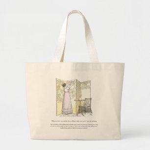 Geschlossene Damen, Jane Austen Pride & Prejudice Jumbo Stoffbeutel