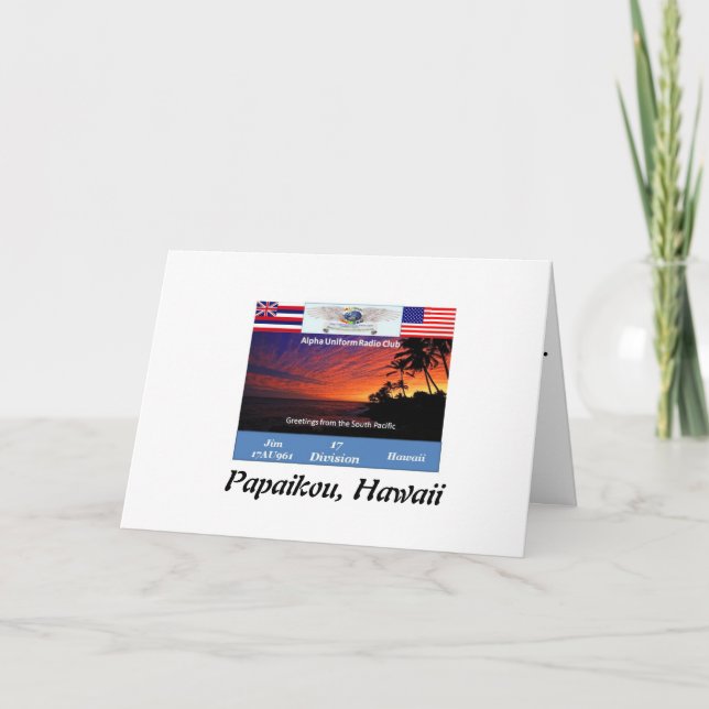 Geschlossene qsl 961 dankeskarte (Vorderseite)