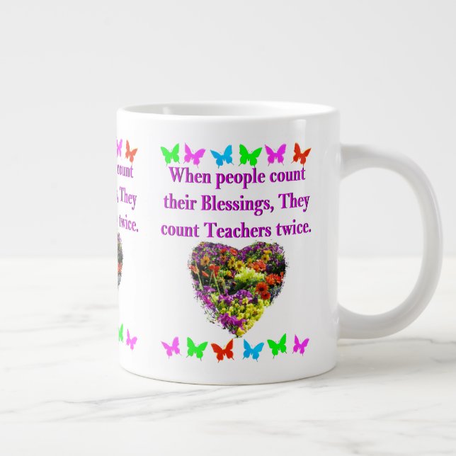 GESCHLOSSENE UND INSPIRIEREND LEHRERENTWICKLUNG Jumbo-Tasse (Rechts)
