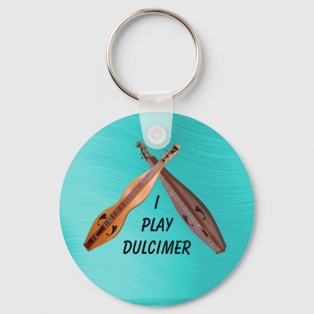 GESCHLOSSENER DULCIMER-SCHLÜSSELANHÄNGER SCHLÜSSELANHÄNGER (Vorderseite)