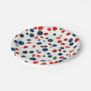 Geschmack der Sommerplatte Pappteller