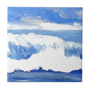Geschmack des Meer- blauer Ozean Wellen-Meerblick Fliese