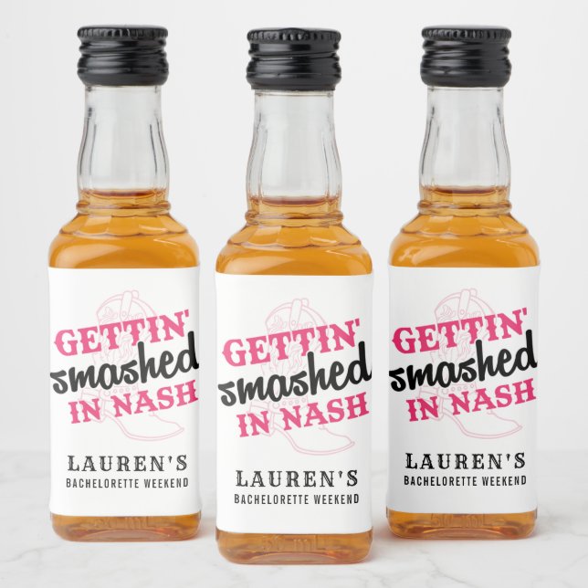 Geschmack des Nash Bachelorette Mini-Flaschenetike Alkoholflaschenetikett (Flaschen)