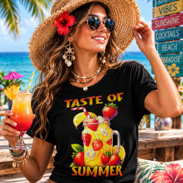 Geschmack des Sommers mit Zitronen und Erdbeeren Tri-Blend Shirt