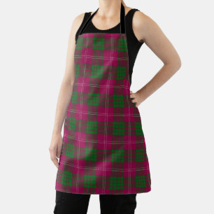 Geschmack Schottlands Clan Crawford Tartan Karo Schürze