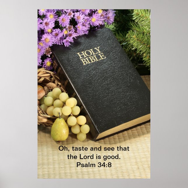 Geschmack und sehen, dass der Herr gut ist Poster (Vorne)