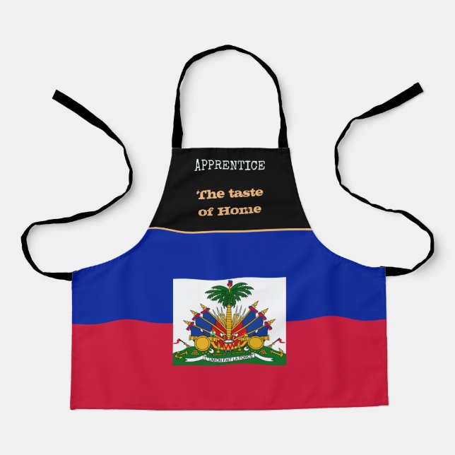 Geschmack von Zuhause & Haitianischer Flagge, Hait Schürze (Vorderseite)