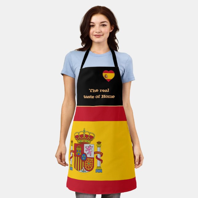 Geschmack von Zuhause, spanische Flagge, Spanien / Schürze (Getragen)