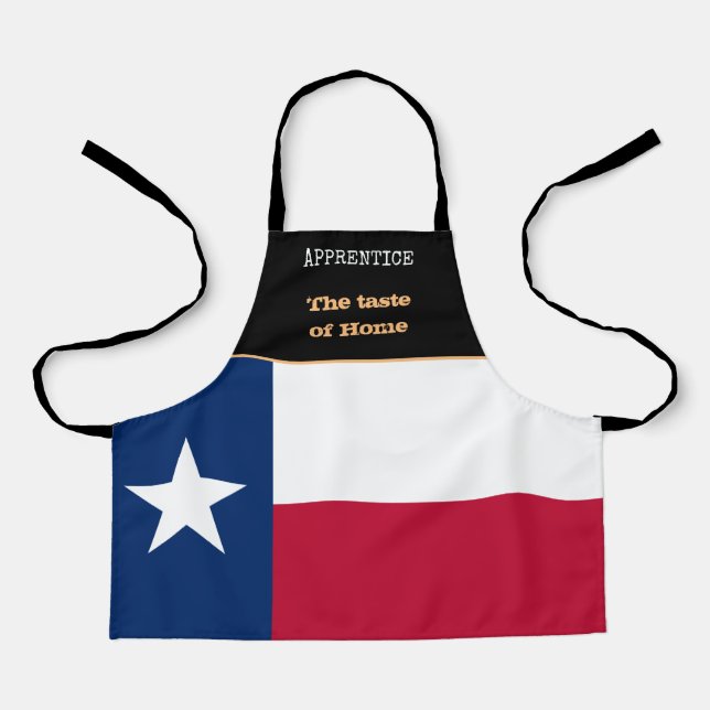 Geschmack von Zuhause & Texas Flag, Texas/America  Schürze (Vorderseite)
