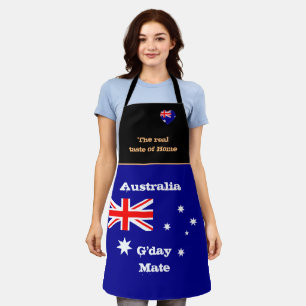 Geschmack von Zuhause und australischer Flagge /Au Schürze