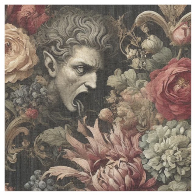 Geschmack wie Barock - Gothic Statement Tile Stoff (Nahaufnahme)