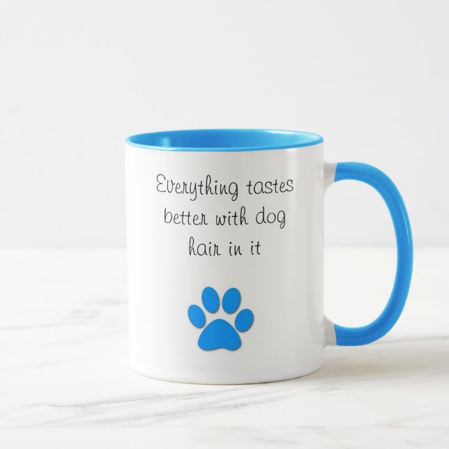 Geschmäcke besser mit dem Hundehaar Tasse (Rechts)