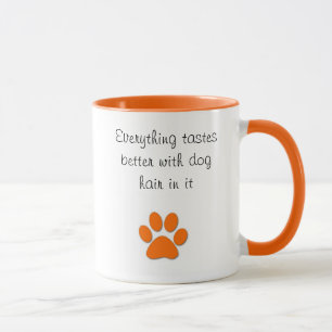 Geschmäcke besser mit dem Hundehaar Tasse
