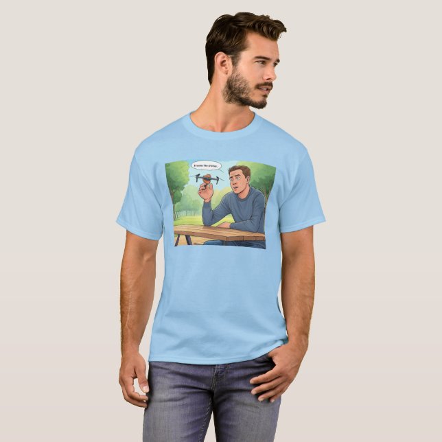 Geschmäcker wie Hühnermänner blauer T - Shirt (Vorne ganz)