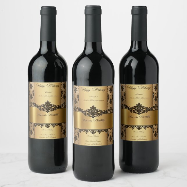 "Geschmacksfusion: Gourmet Food and Beverage Bottl Weinetikett (Flaschen)
