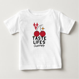Geschmacksleben ist Kirschen Baby-T - Shirt
