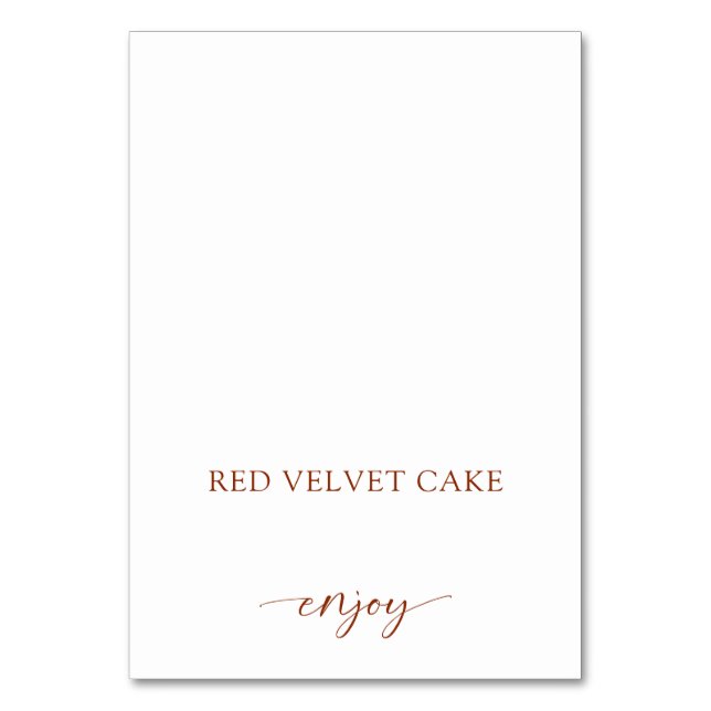 Geschmackvoll eingerichtetes Hochzeitsbuffet Terra Tischnummer (Vorderseite)