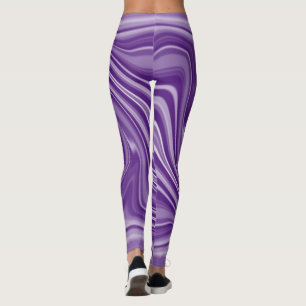 Geschmackvoll weißer einfarbiger Spiraleffekt Leggings