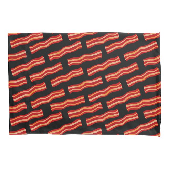 Geschmackvolle Bacon Strips Muster Kissenbezug (Vorderseite)