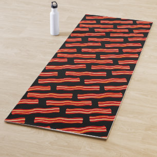 Geschmackvolle Bacon Strips Muster Yogamatte