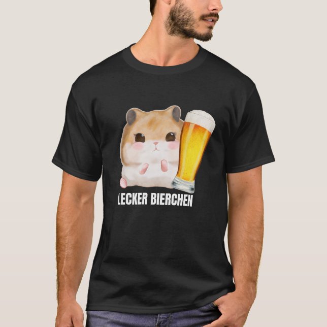 Geschmackvolle Bier X Sad Hamster Meme Beer Wheat  T-Shirt (Vorderseite)