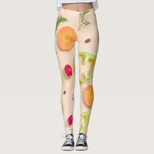 Geschmackvoller Salat auf Ihrem Leggings