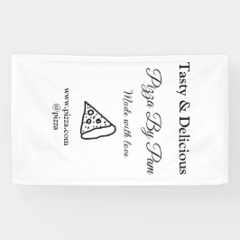 Geschmackvolles Pizzeria mit Liebe gekocht Banner