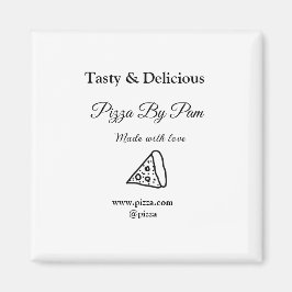 Geschmackvolles Pizzeria mit Liebe gekocht Magnet